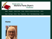 Tablet Screenshot of marleneshyer.com